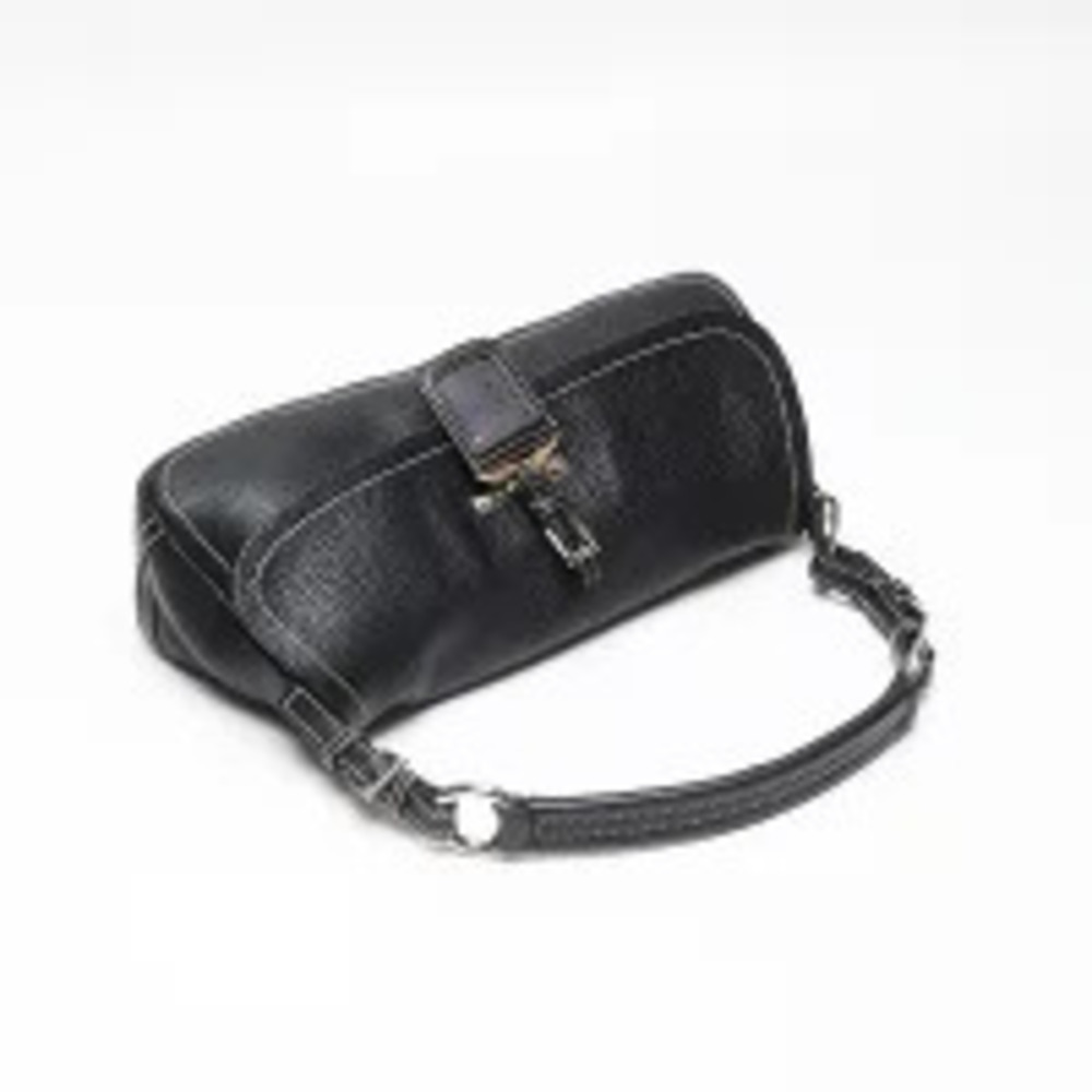 Prada One Shoulder Hobo Bag Handbag Triangle Logo Shoulder Black - Picture 10 of 13